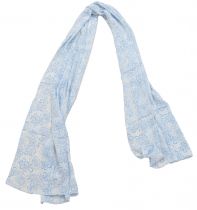 Foulard Attia bleu et blanc