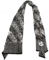 Foulard Lavandou noir et blanc