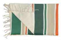 Fouta plate Helios vert