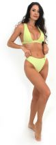 Haut de bikini plongeant Sicile vert