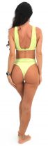 Haut de bikini plongeant Sicile vert