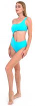 Monokini asymètrique turquoise