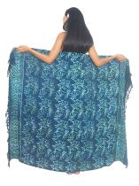 Paréo Batik Fidji bleu nuit